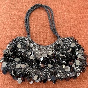 Elegant Black Sequin Women's Bag